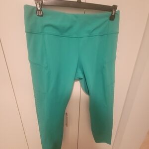 Athleta Green High-Waisted Leggings